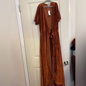 Baltic Born Ribbed Wrap dress with belt- NWT